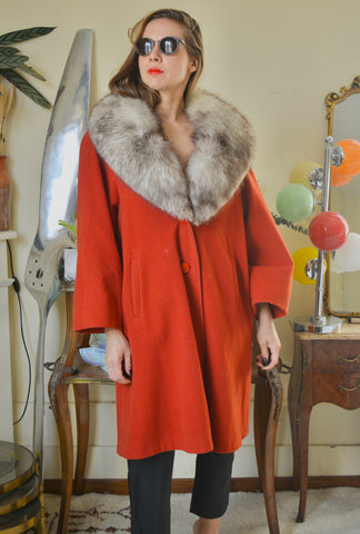 Manteau terracotta