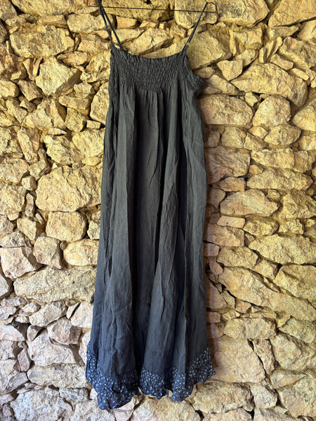 Robe lin bohème