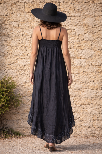 Robe lin bohème